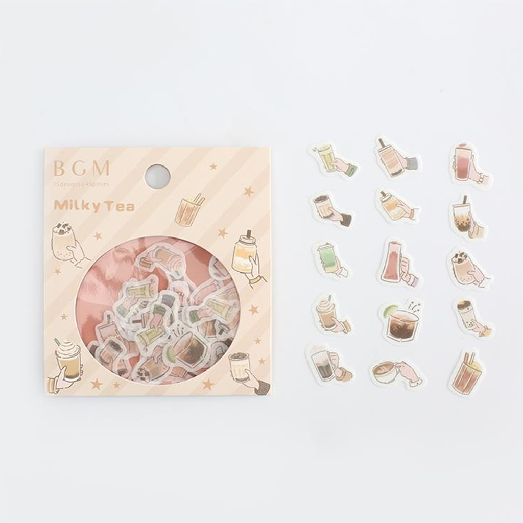 BGM Milky Tea Flake Seal Sticker