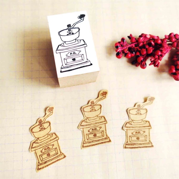 36 Sublo Coffee Rubber Stamp - Mill