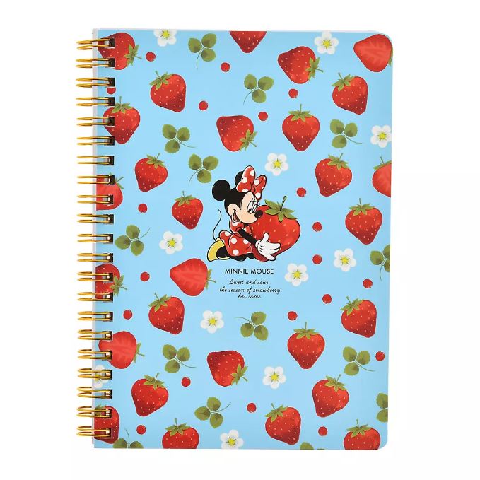 Disney Mini Mouse Ring Notebook Strawberry