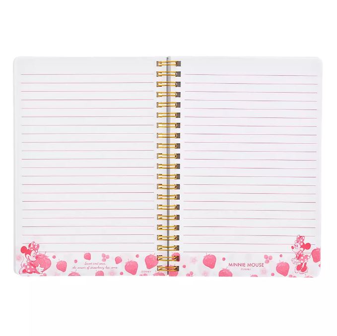 Disney Mini Mouse Ring Notebook Strawberry
