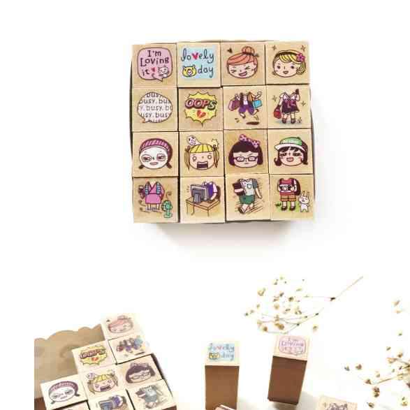 Minicute Stamp Set - Characters