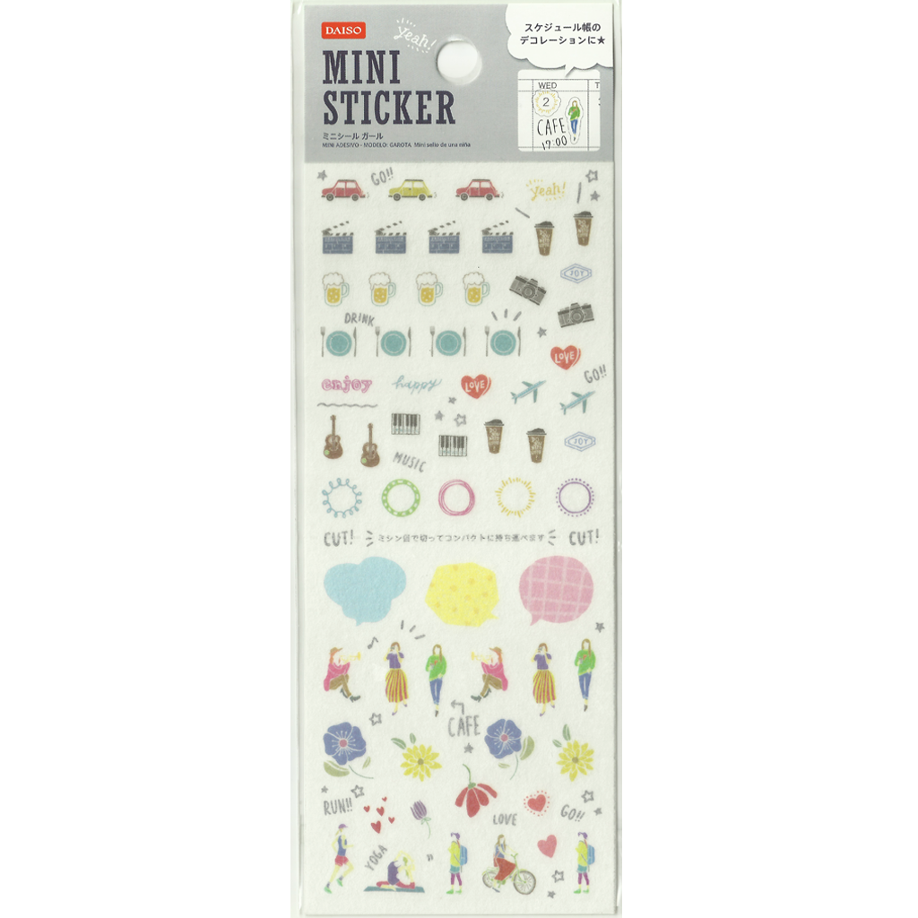 Mini Schedule Sticker - Girl