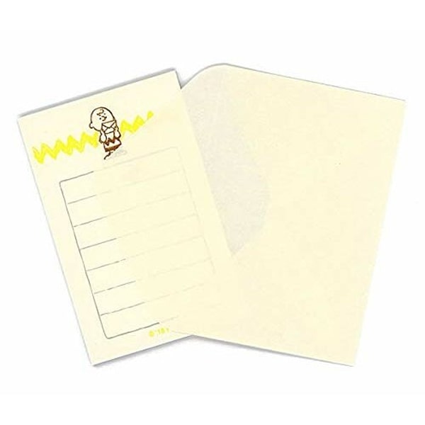 Peanuts Snoopy Mini Letter Set Yellow Jagged