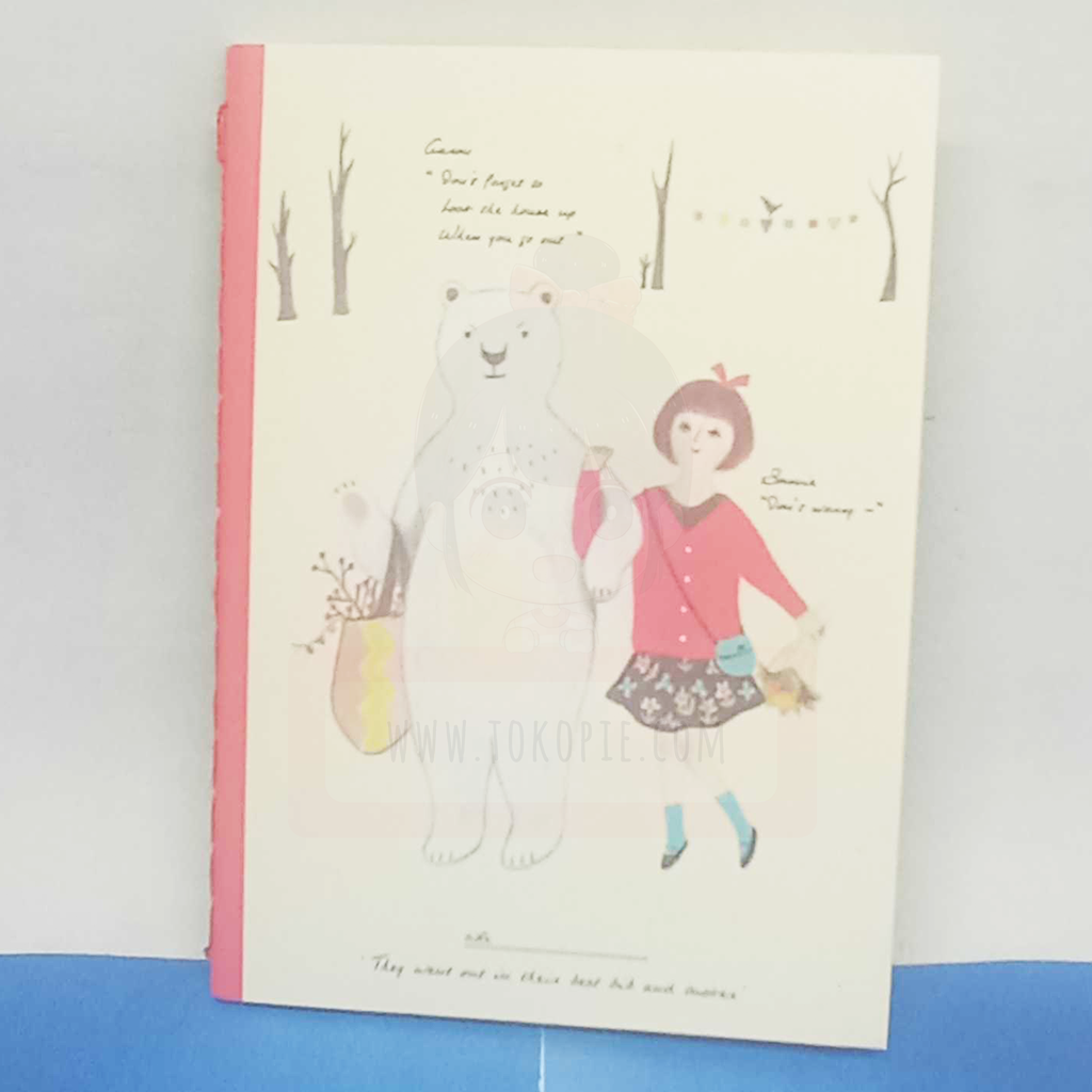 Yoofun Mini Notebook Bear And Girl