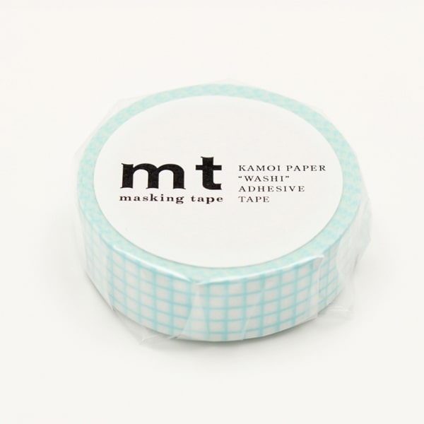 MT Masking Tape Grid Mint Blue