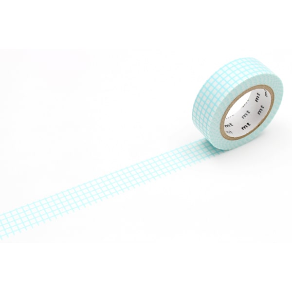 MT Masking Tape Grid Mint Blue