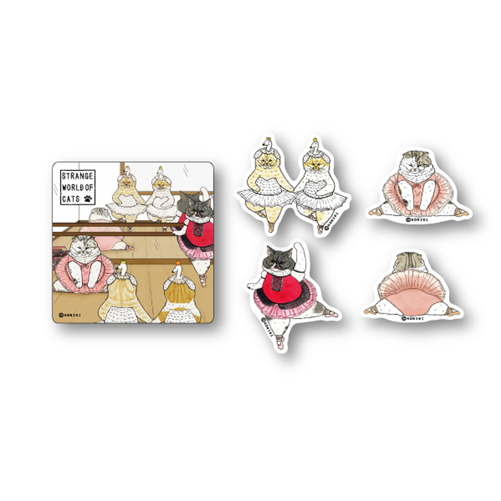A Mysterious Cat World Can Sticker (Miya-chan)