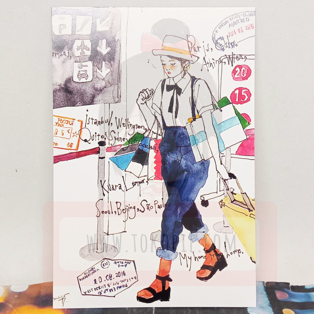 Miyo Tsuchiya Illustration Postcard