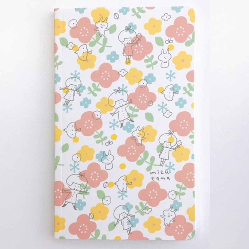 Mizutama Notebook A6 Long (Flower)
