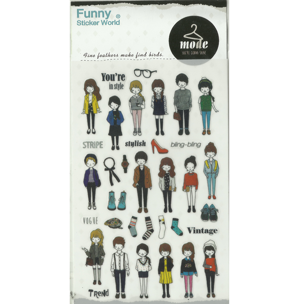 Funny Sticker World Sticker - Mode