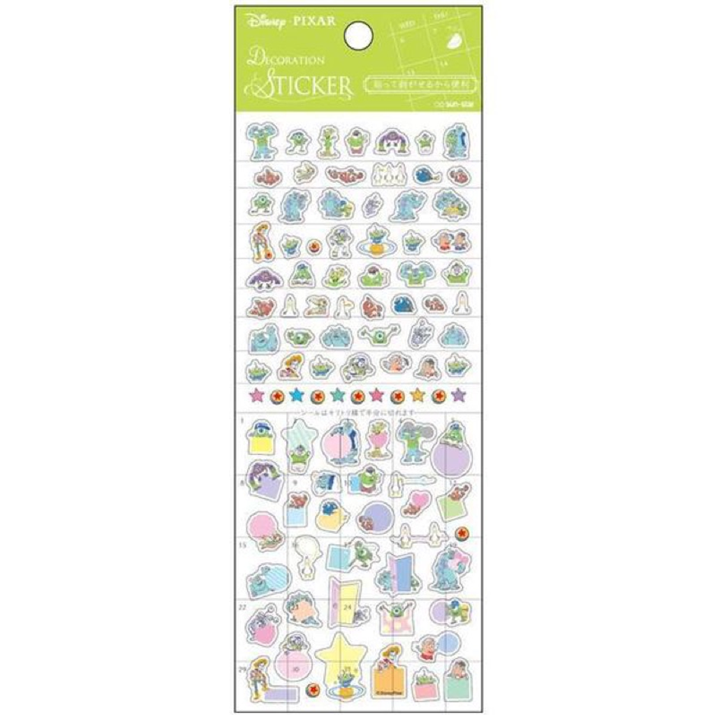 Disney Pixar Decoration Sticker - Schedule Monster Inc.