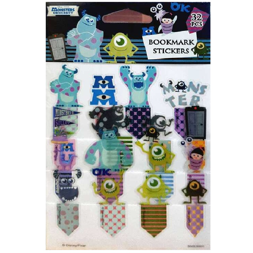 Disney Monster University Bookmark Sticker