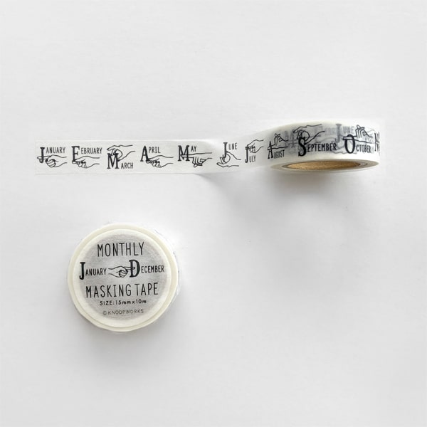 Knoopworks Masking Tape - Monthly