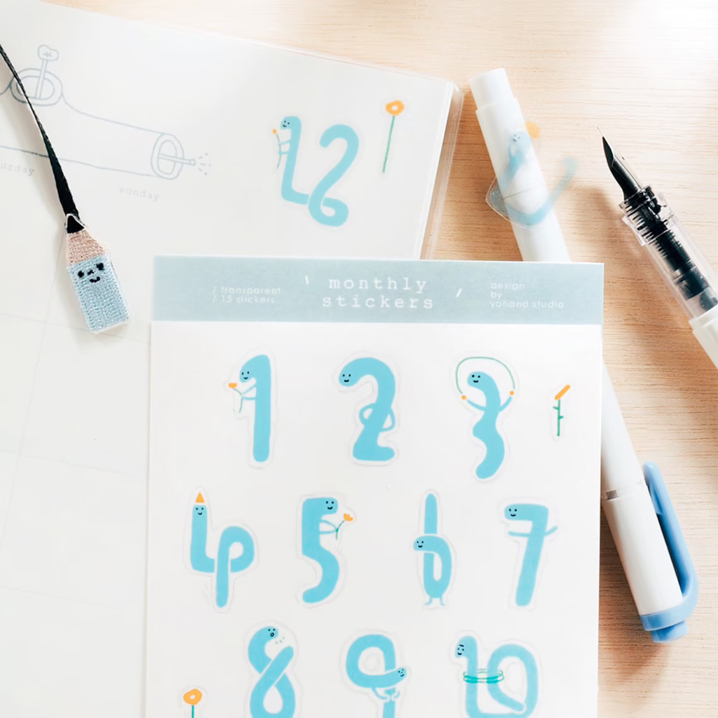 Yohand Studio Monthly Die Cut Tiny Stickers 2