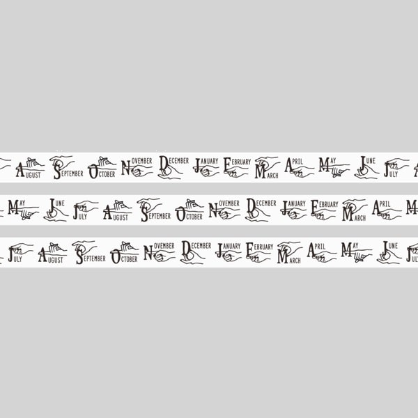 Knoopworks Masking Tape - Monthly