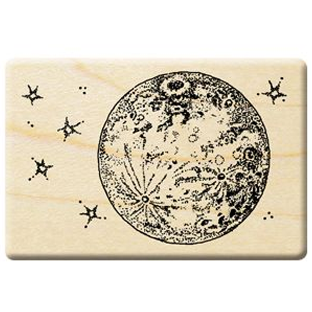 Micia Rubber Stamp - Moon