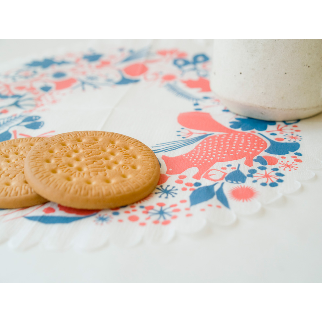 Classiky Set Of 20 Lace Napkins (Risu no Mori)