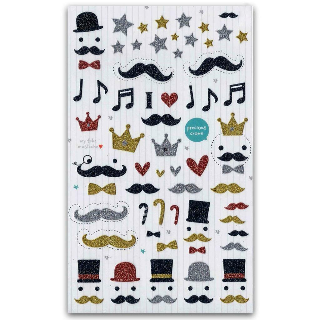 Funny Sticker World Sticker - Moustache