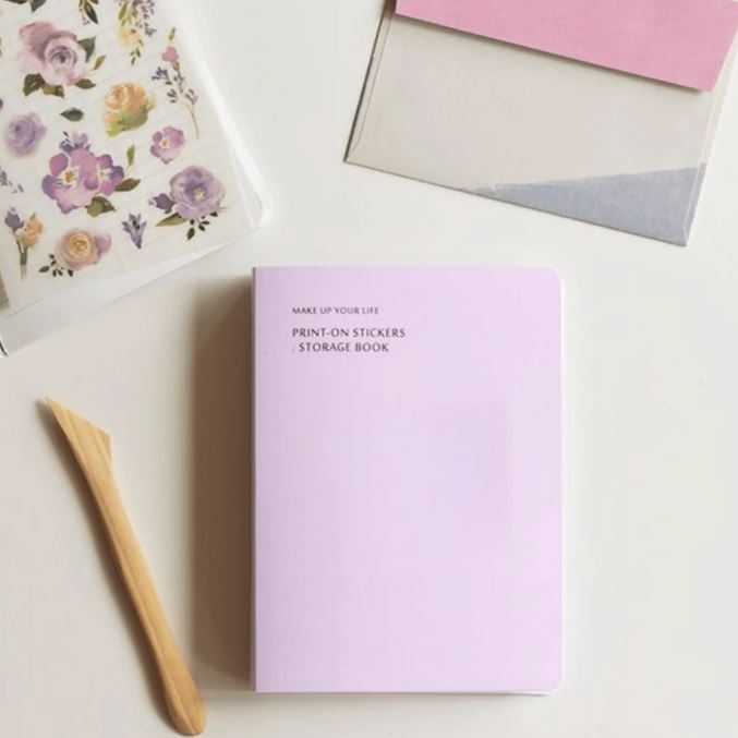 MU Print On Sticker Storage Book