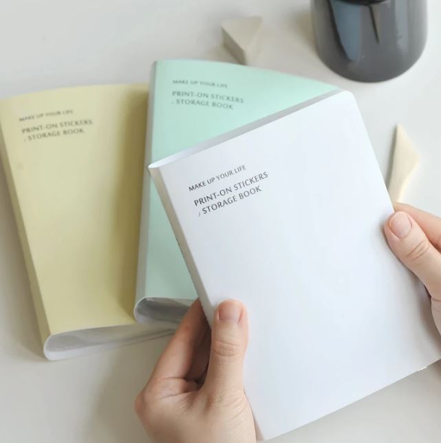 MU Print On Sticker Storage Book