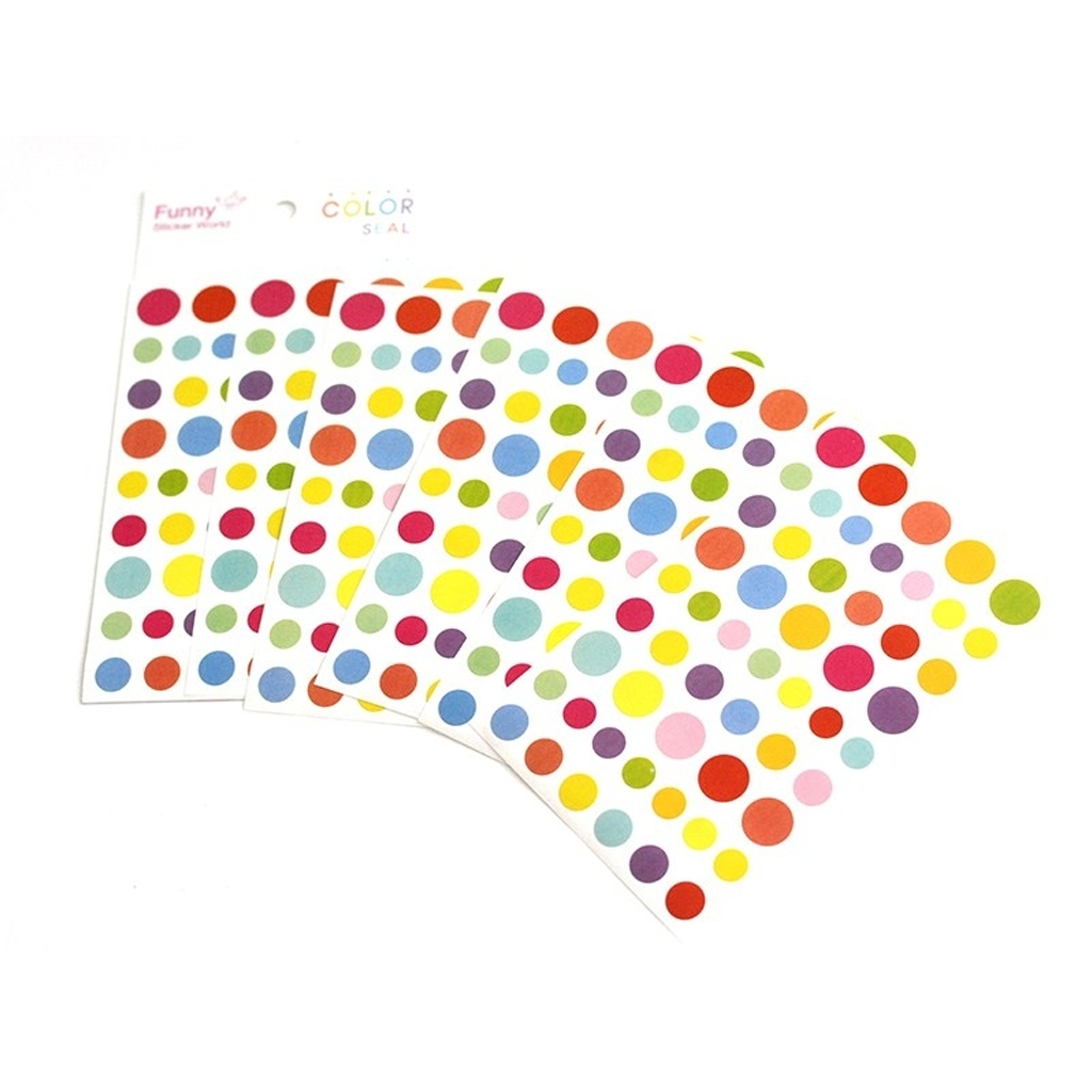 Funny Sticker World Sticker - Multicolor Round