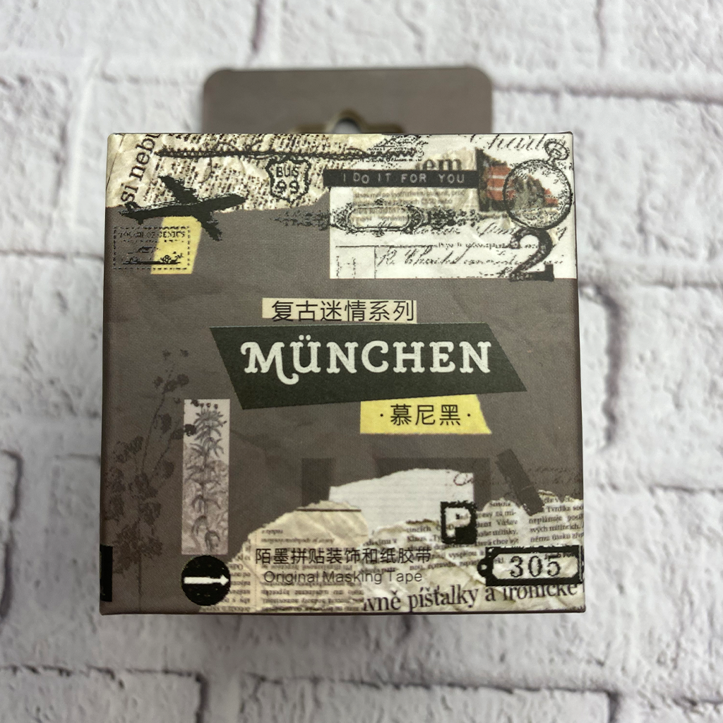 Mo. Card Masking Tape Retro Enthusiasm Series Munich