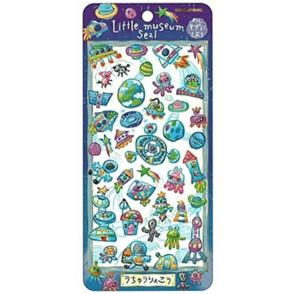 Kamio Japan Little Museum Seal Sticker - Space