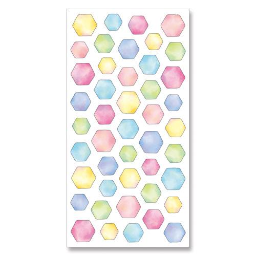 Mind Wave Sticker - Colorful Hexagon Shape