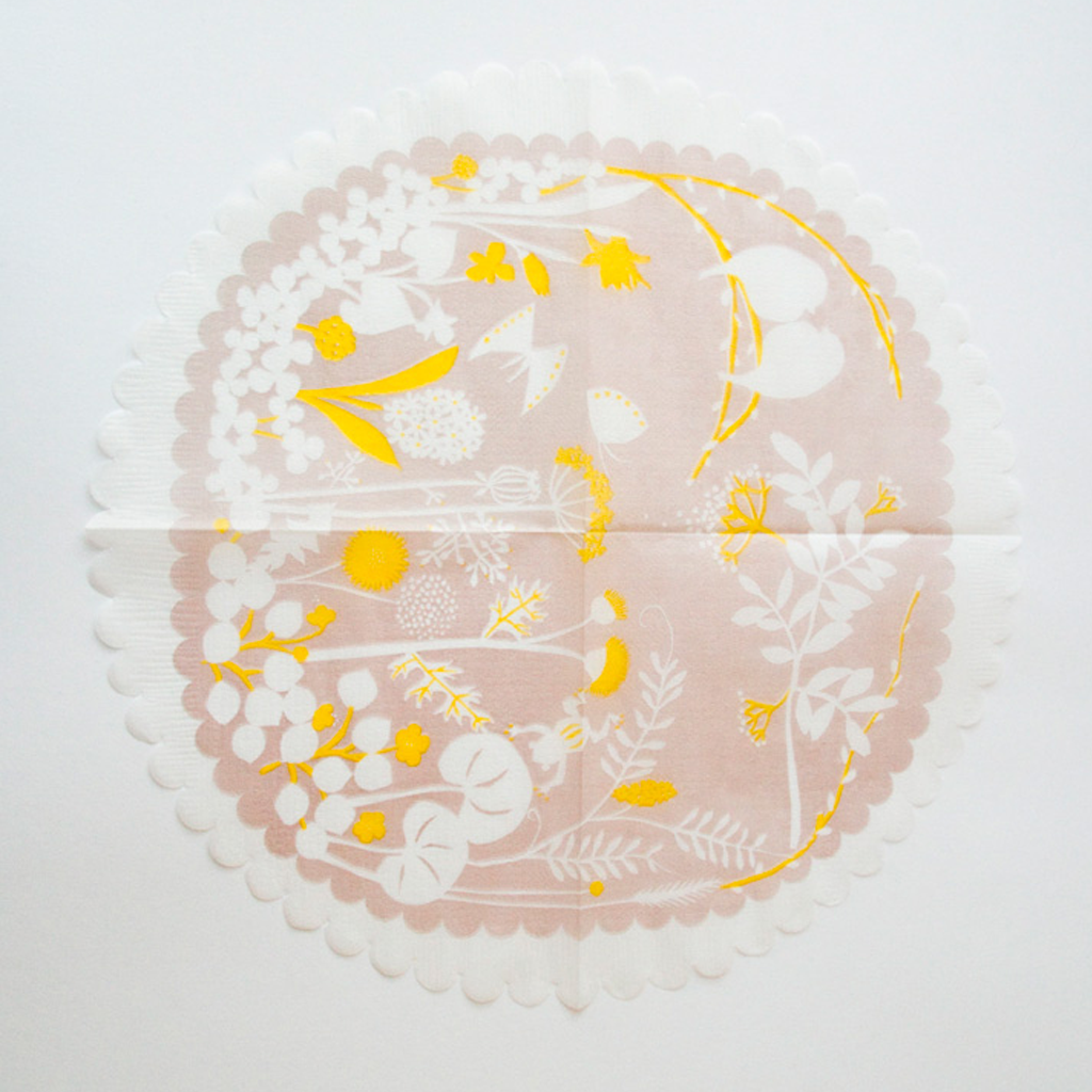 Classiky Set Of 20 Lace Napkins (From The Road Side)