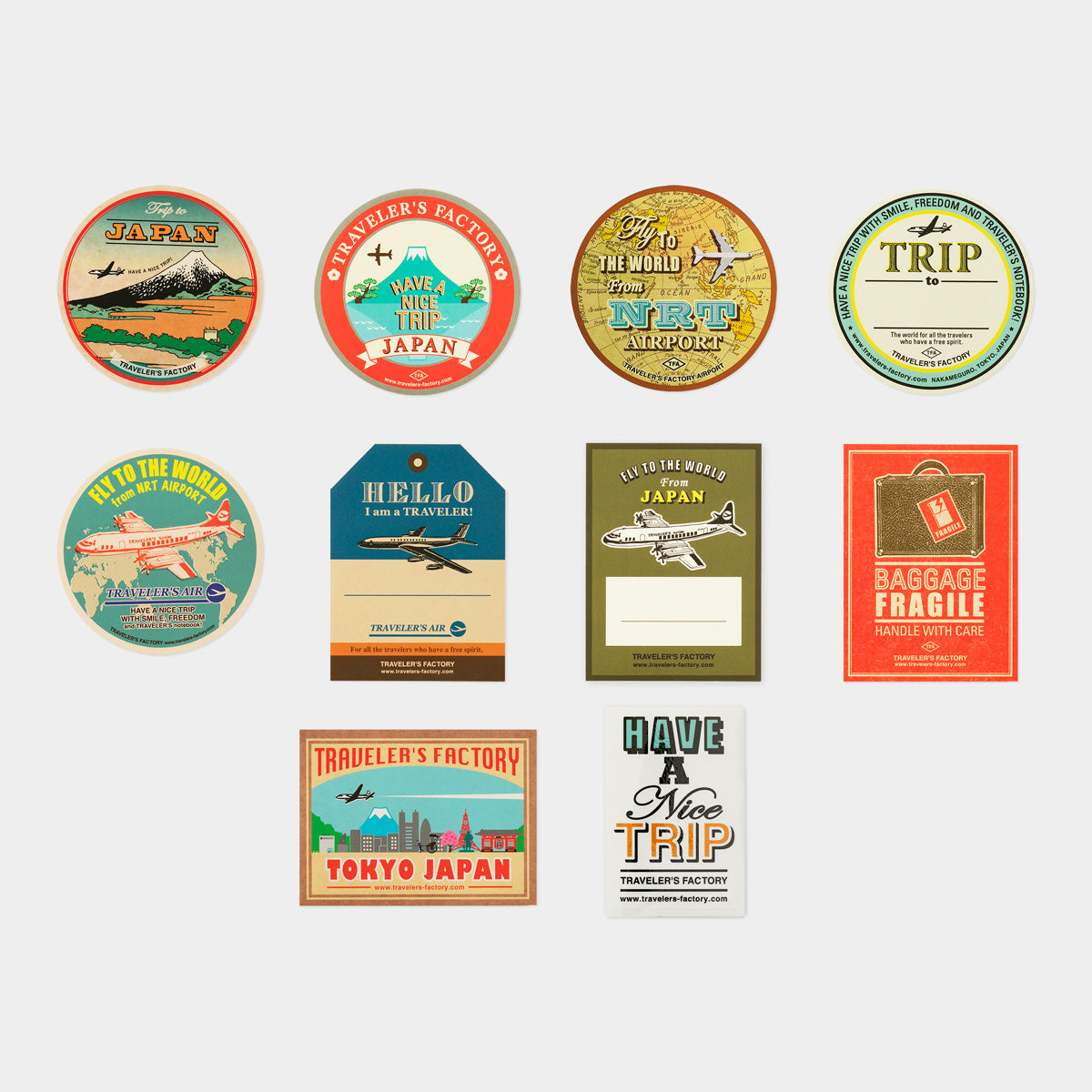 Traveler&#39;s Factory Baggage Sticker Narita Airport Edition