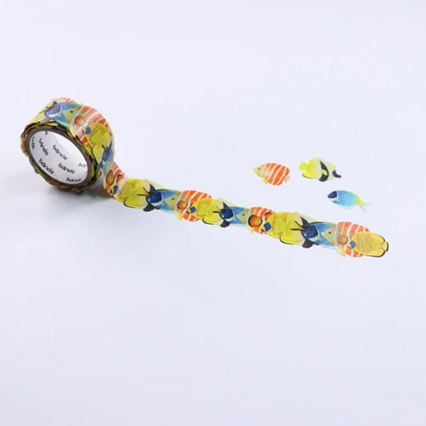 Bande Washi Roll Sticker Tropical Fish