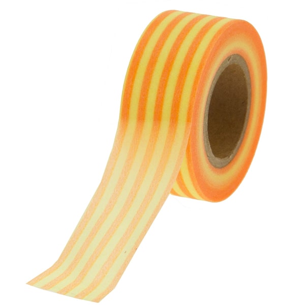 Maste Masking Tape - Neon Orange Border