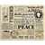 Micia Rubber Stamp - Background Chapter Newspaper