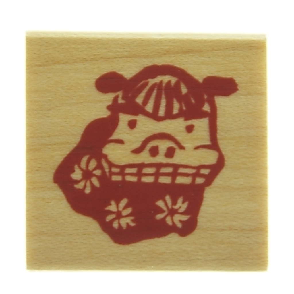 Kodomo No Kao Rubber Stamp - New Year Lion