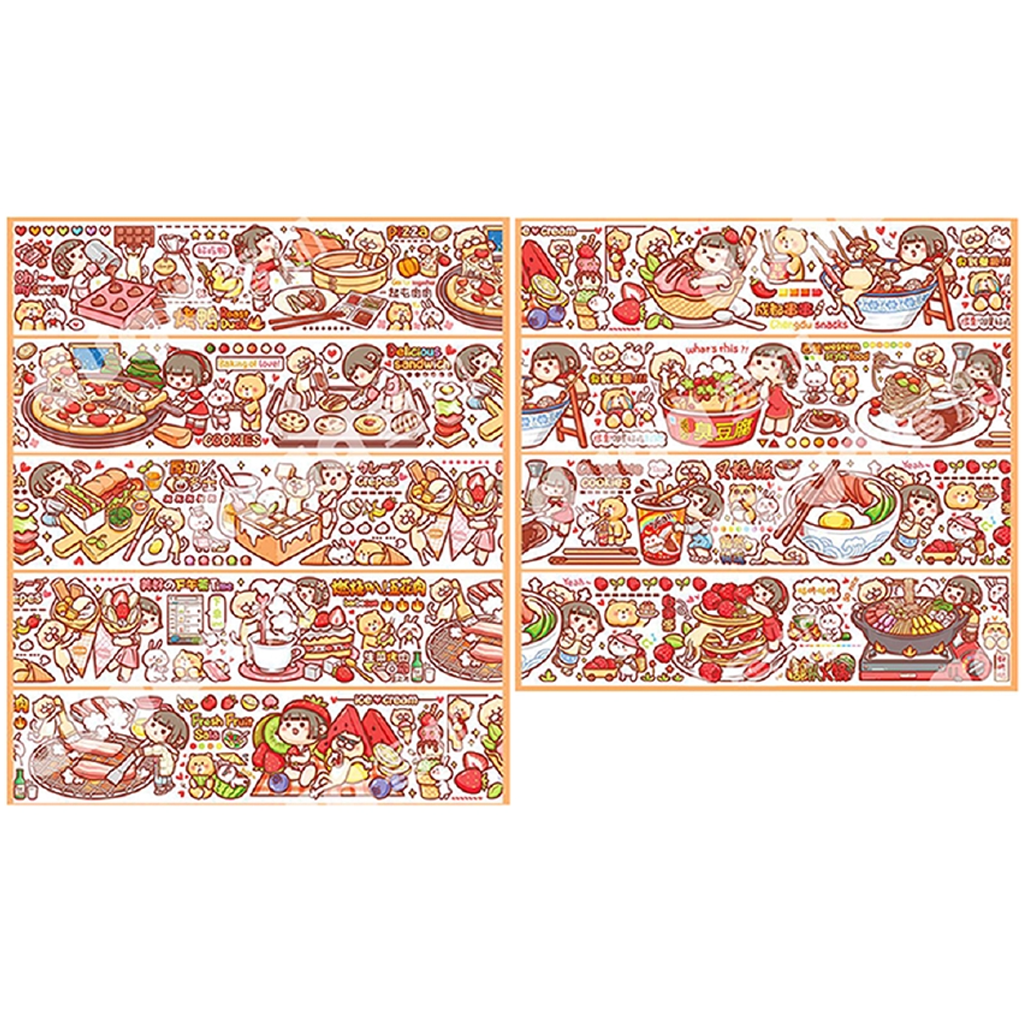 Lovely Girl Animal Washi Sampler