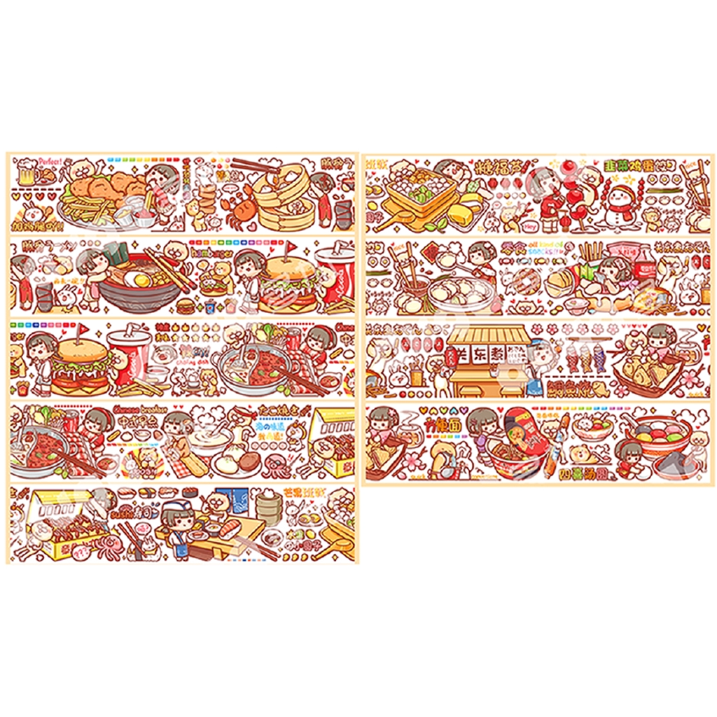 Lovely Girl Animal Washi Sampler