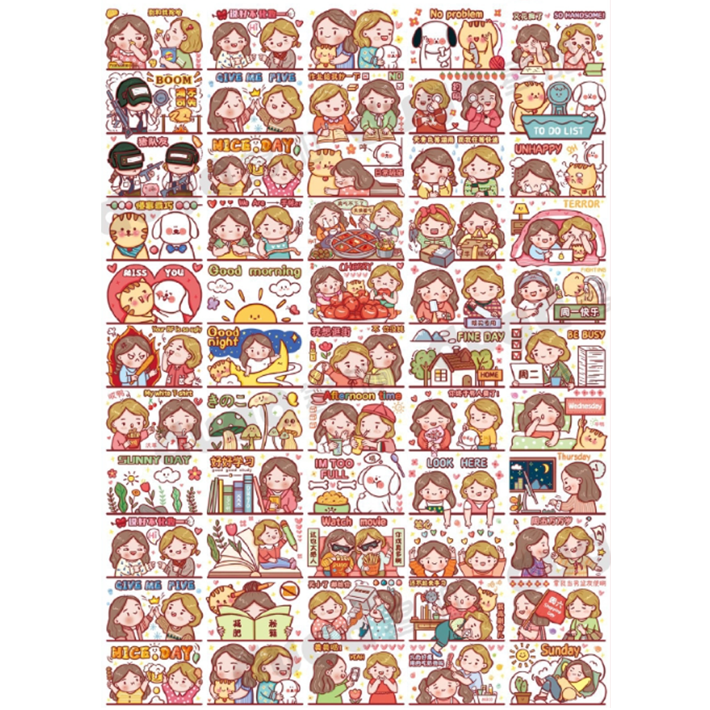 Lovely Girl Animal Washi Sampler