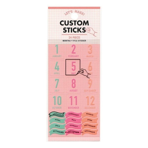 Custom Sticks Monthly Title Sticker