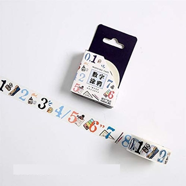 Infeel.me Masking Tape - Stationery Numbers