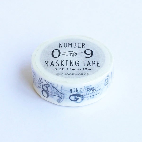 Knoopworks Masking Tape - Number