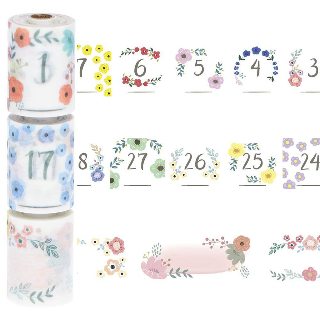 Maste Washi Masking Tape Letter Number 4