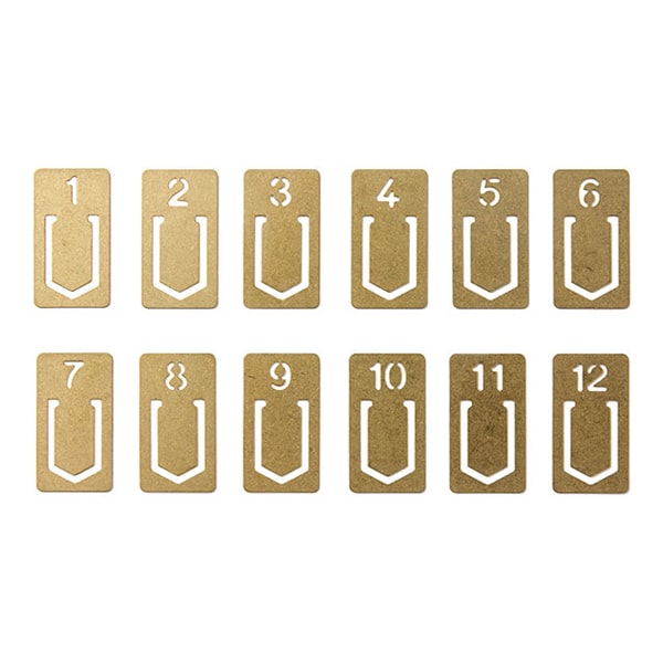 Traveler&#39;s Factory Brass Clip Number