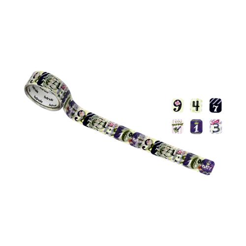 Bande Masking Roll Sticker Petit Numbers
