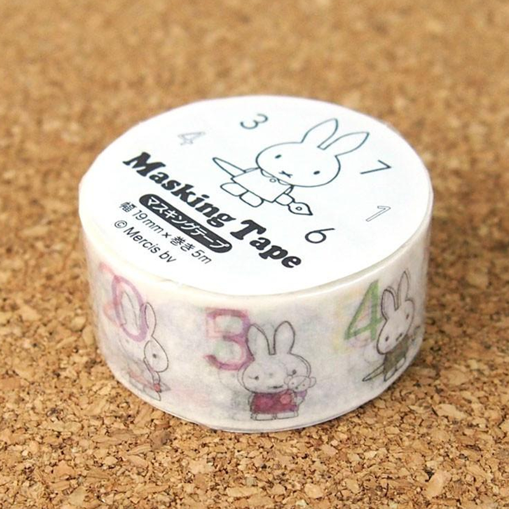 Masking Tape Miffy Numbers