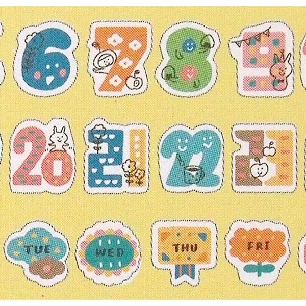 Bande Mizutama Yellow Numeric