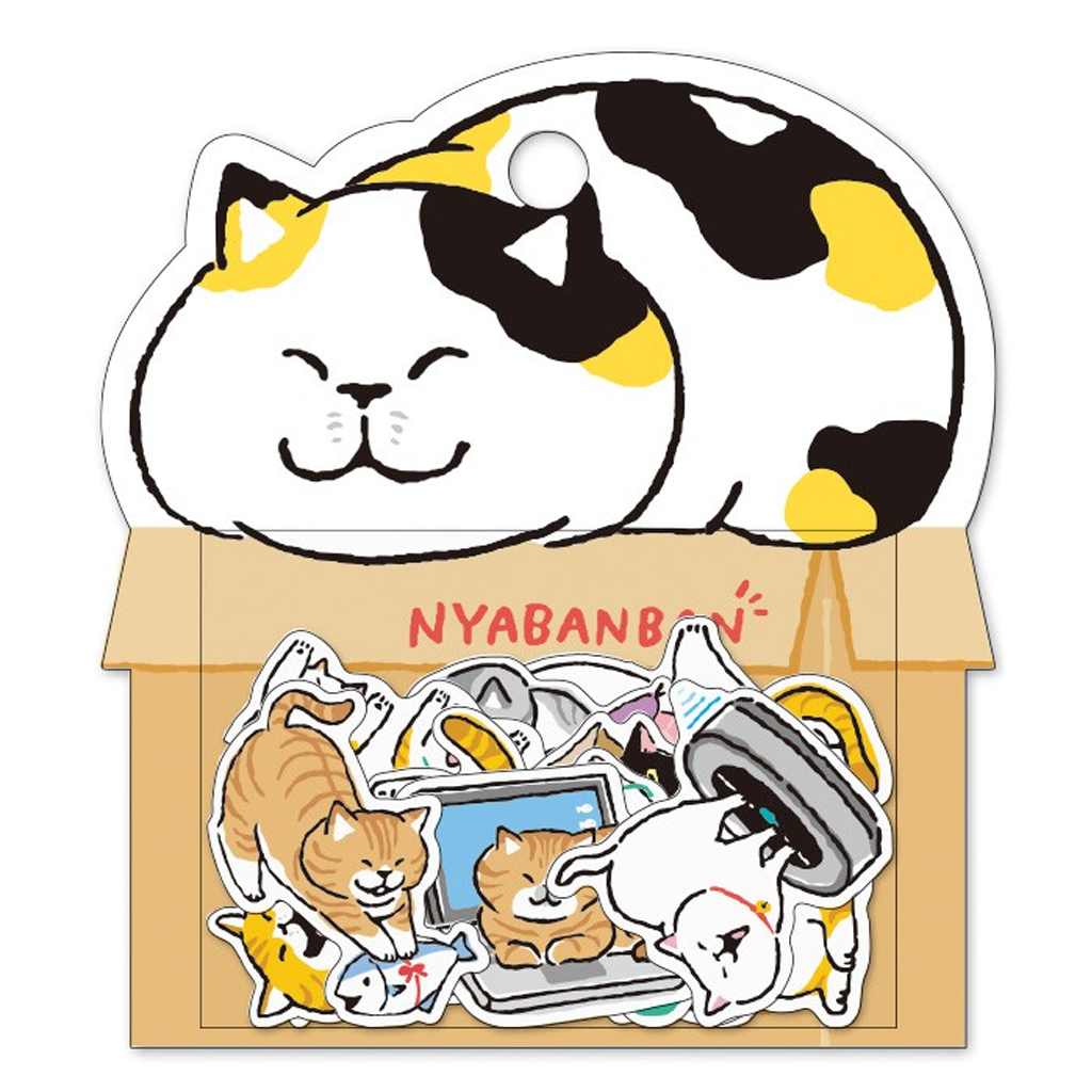 Mind Wave Flake Sticker Nyabanban Cat