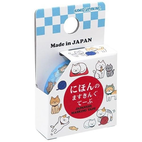 Kamio Japan Masking Tape Nyanko Cat