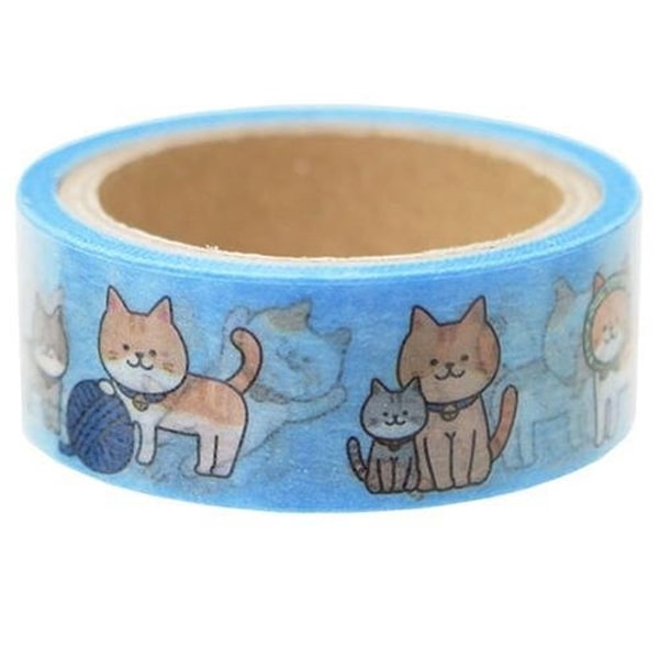 Kamio Japan Masking Tape Nyanko Cat