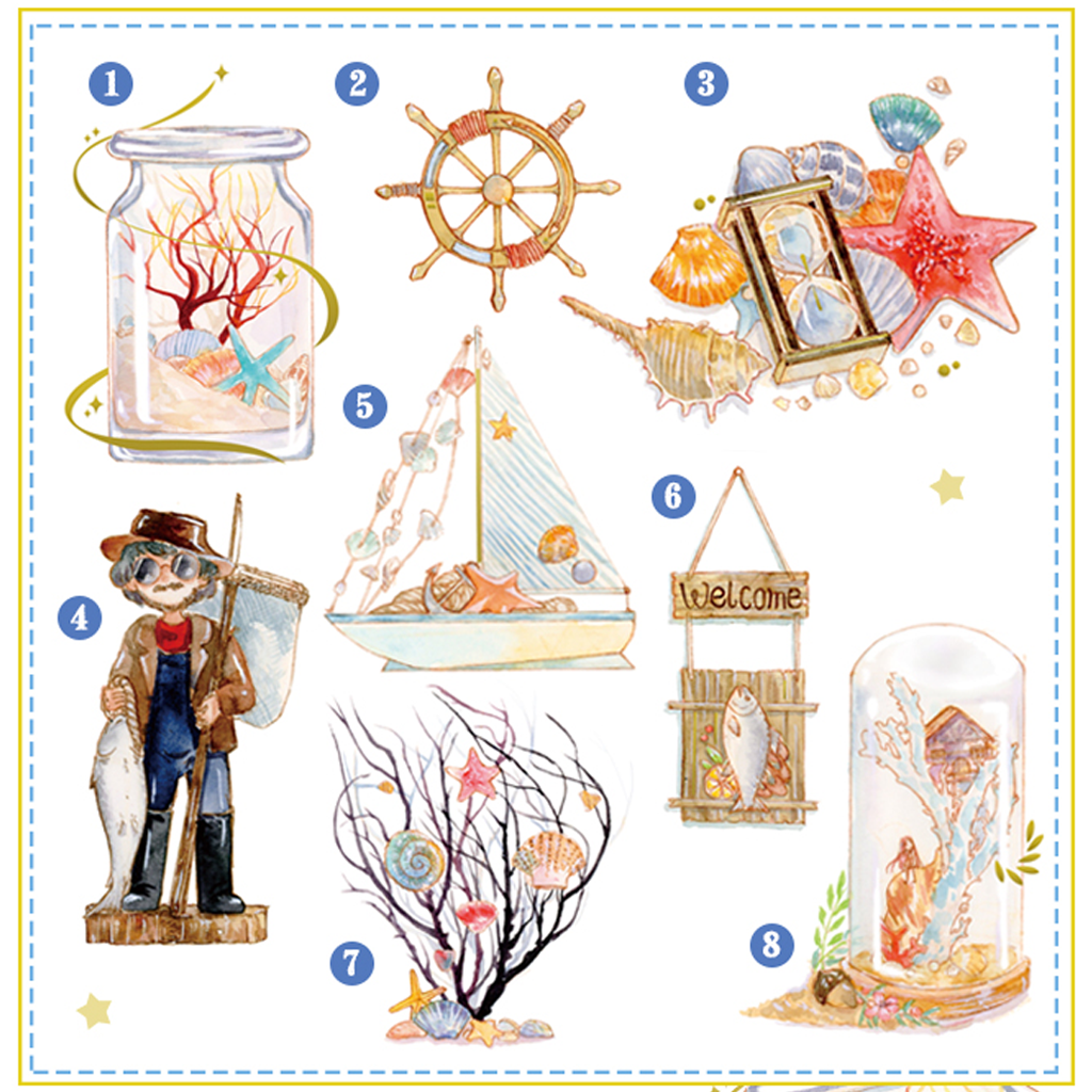 Lemontree Haiyang Ocean Flake Sticker