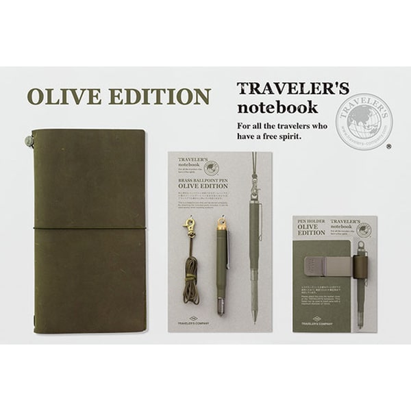 Traveler's Notebook Olive Edition Set